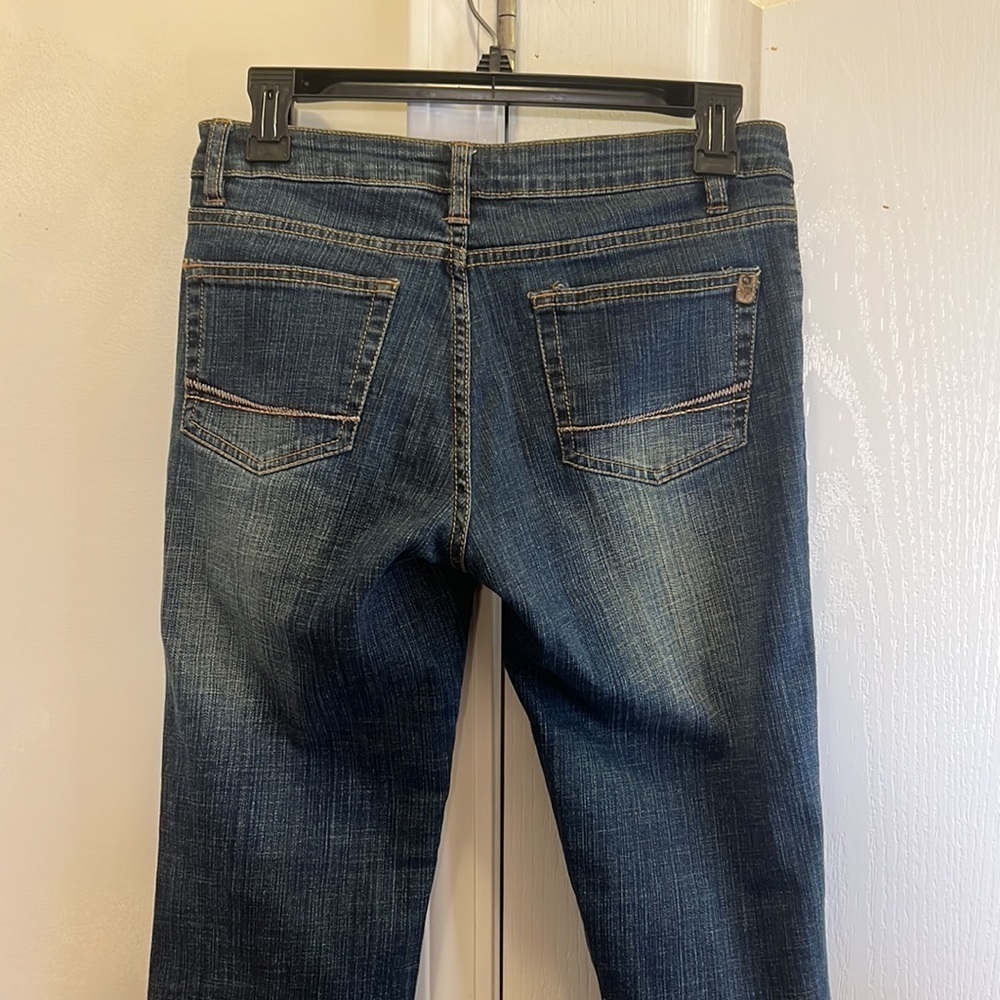 Southpole Dark Wash Blue Denim Flare Bootcut Jeans Size 5 - Picture 6 of 16
